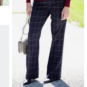 WHBM window pane trousers, Sz 4